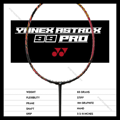 YONEX Astrox 99 Pro (Cherry Sunburst) Badminton Racket - InstaSport