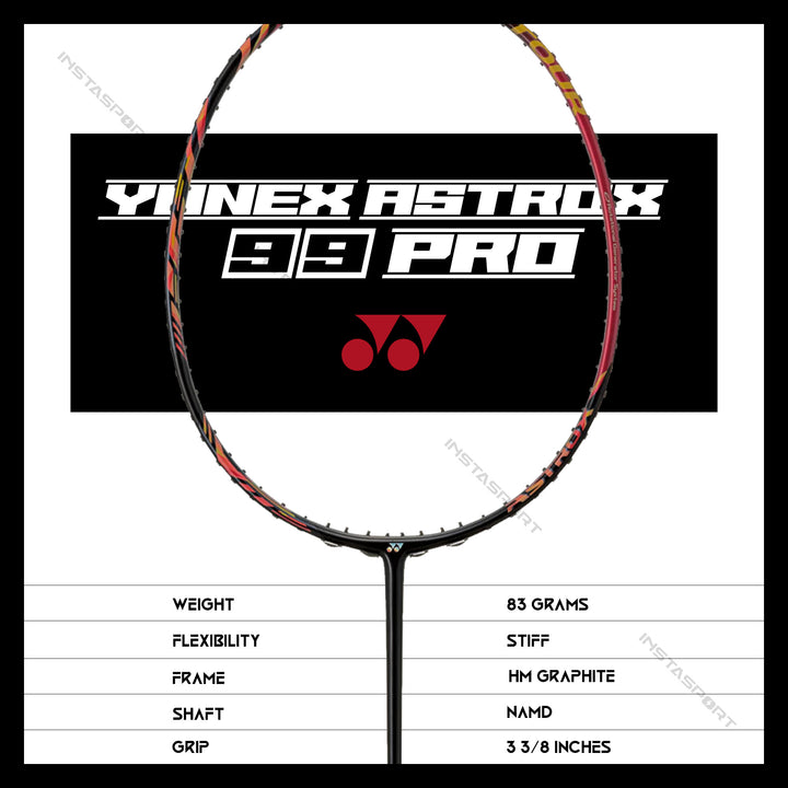 YONEX Astrox 99 Pro (Cherry Sunburst) Badminton Racket - InstaSport