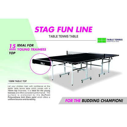 Stag Fun Line Table Tennis Table - InstaSport