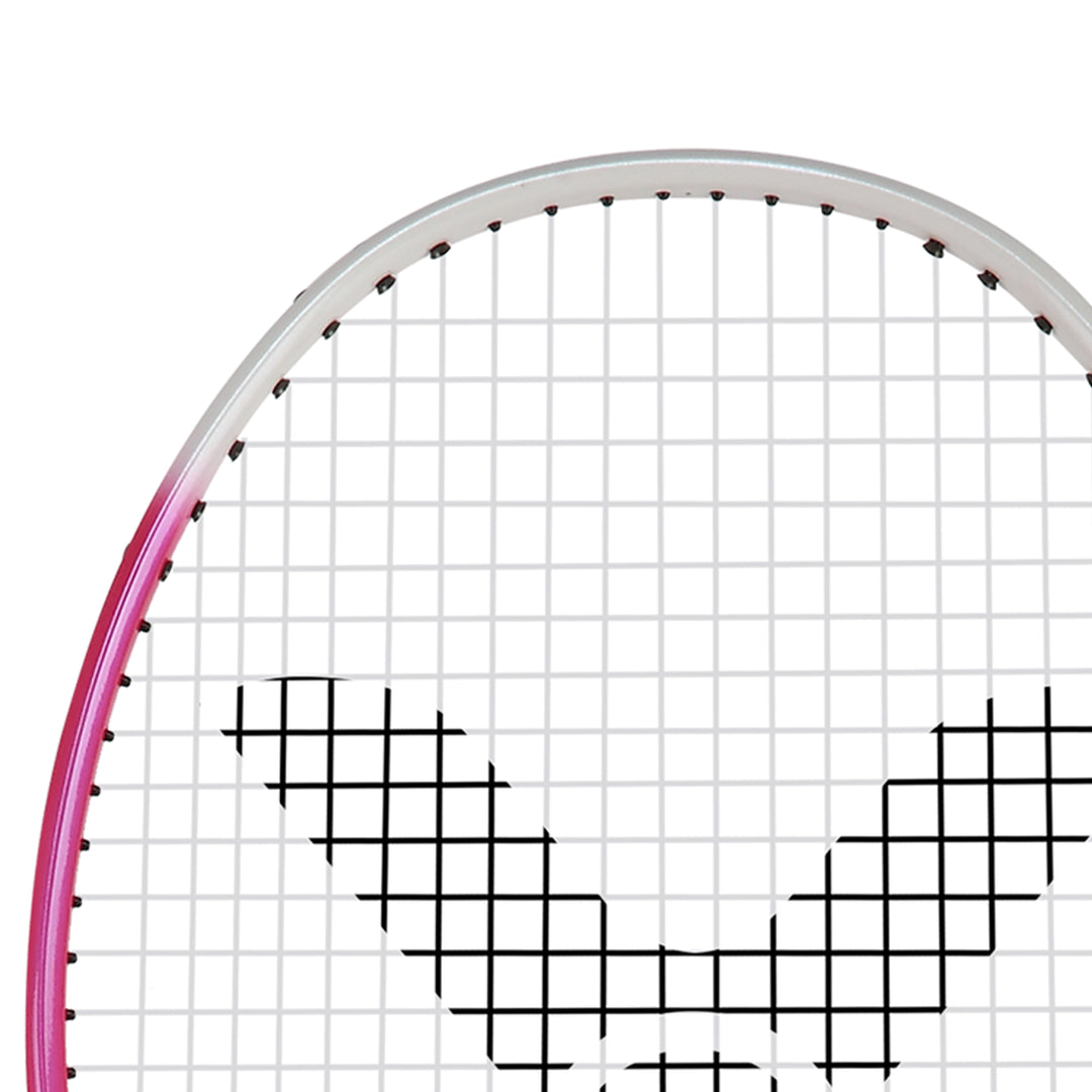 Victor Aura Speed 9 Strung Badminton Racket - Pink - 4U