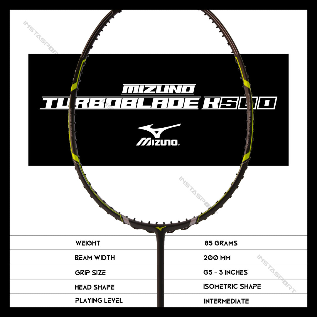 Mizuno TurboBlade K500 Badminton Racket - InstaSport