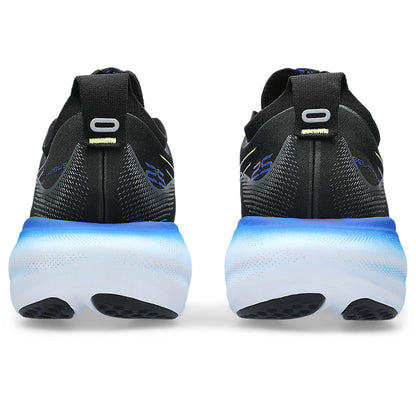 ASICS GEL NIMBUS 25 (W) - (BLACK/ GLOW YELLOW) RUNNING SHOES - InstaSport