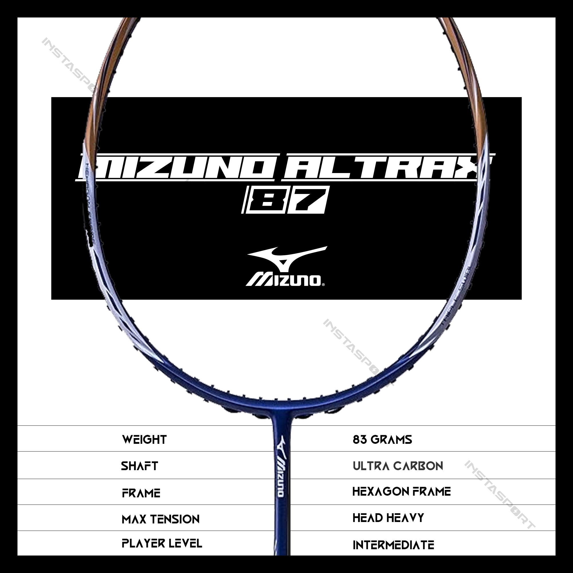 Mizuno Altrax 87 Badminton Racket - InstaSport