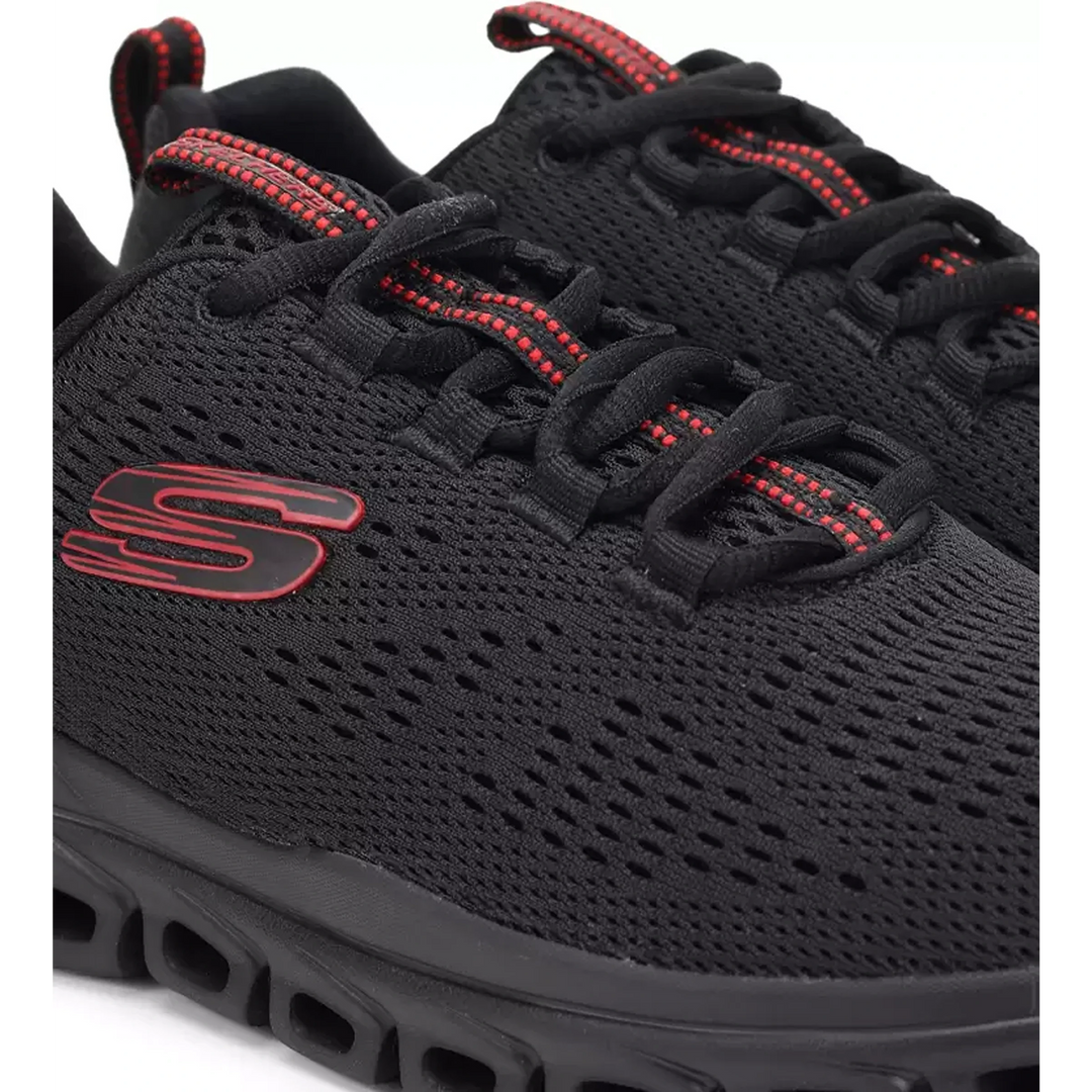 SKECHERS GLIDE-STEP - FASTEN UP Running Shoes For Men  (Black) (232136-BBK)