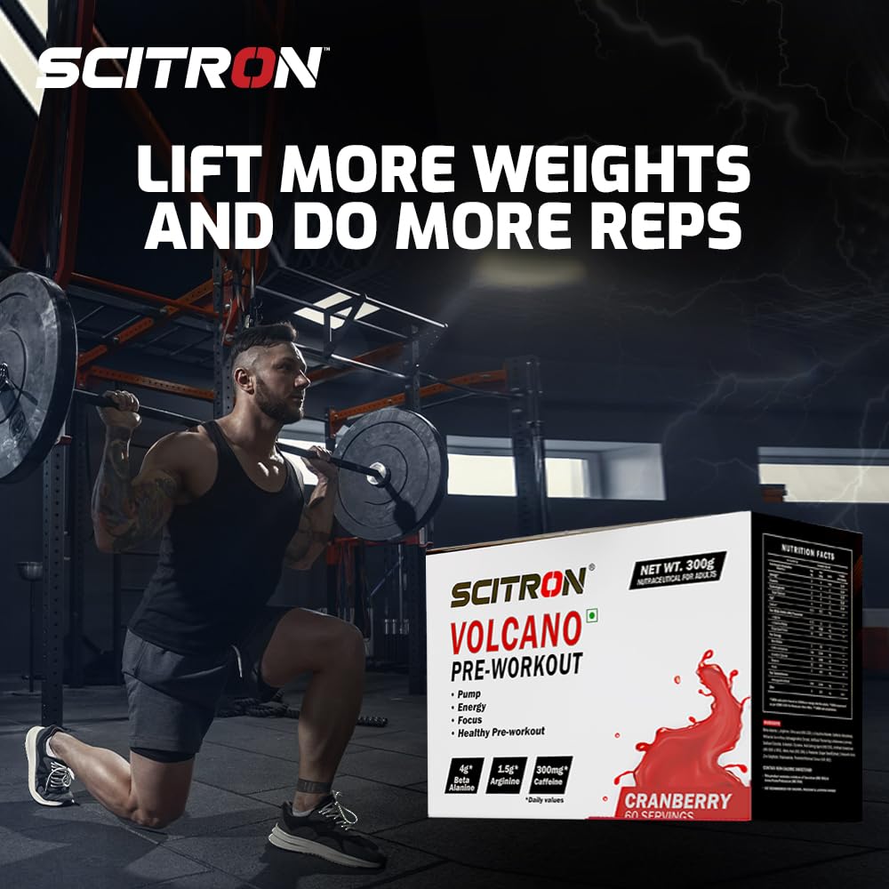 Scitron Volcano Pre-Workout - (Cranberry) - InstaSport