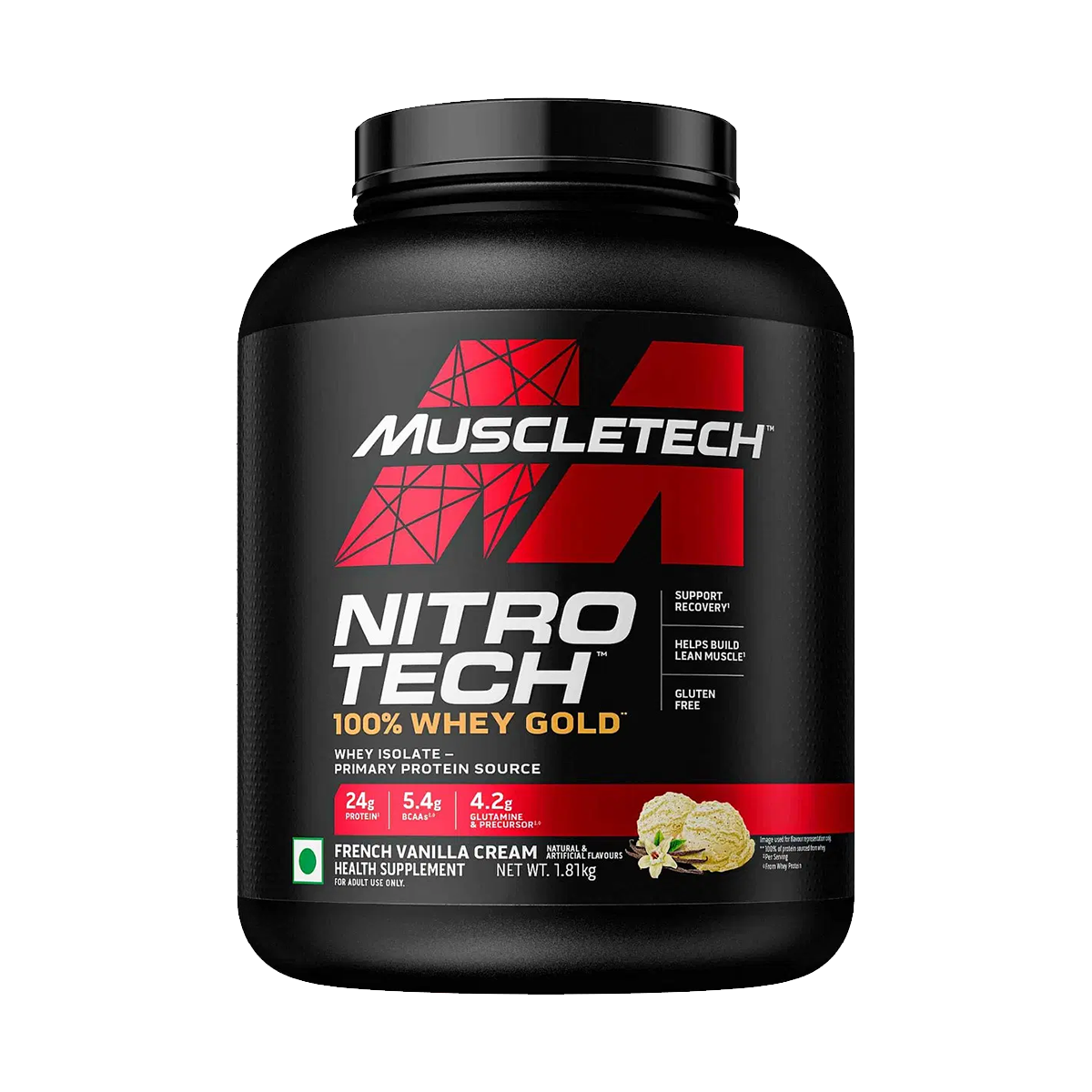 Muscletech Nitro-Tech 100% Whey Gold - (French Vanilla Cream) - InstaSport