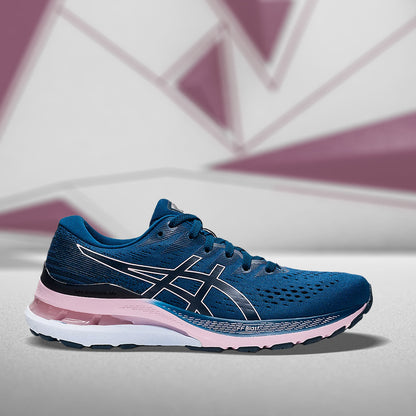 ASICS GEL-KAYANO 28 (W) - (MAKO BLUE/ BARELY ROSE) RUNNING SHOES - InstaSport