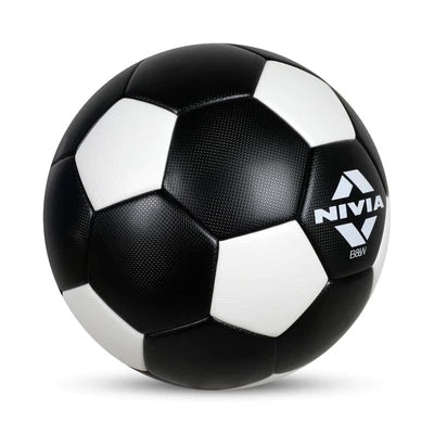 Nivia Black and White Footballs - Size 5 - InstaSport