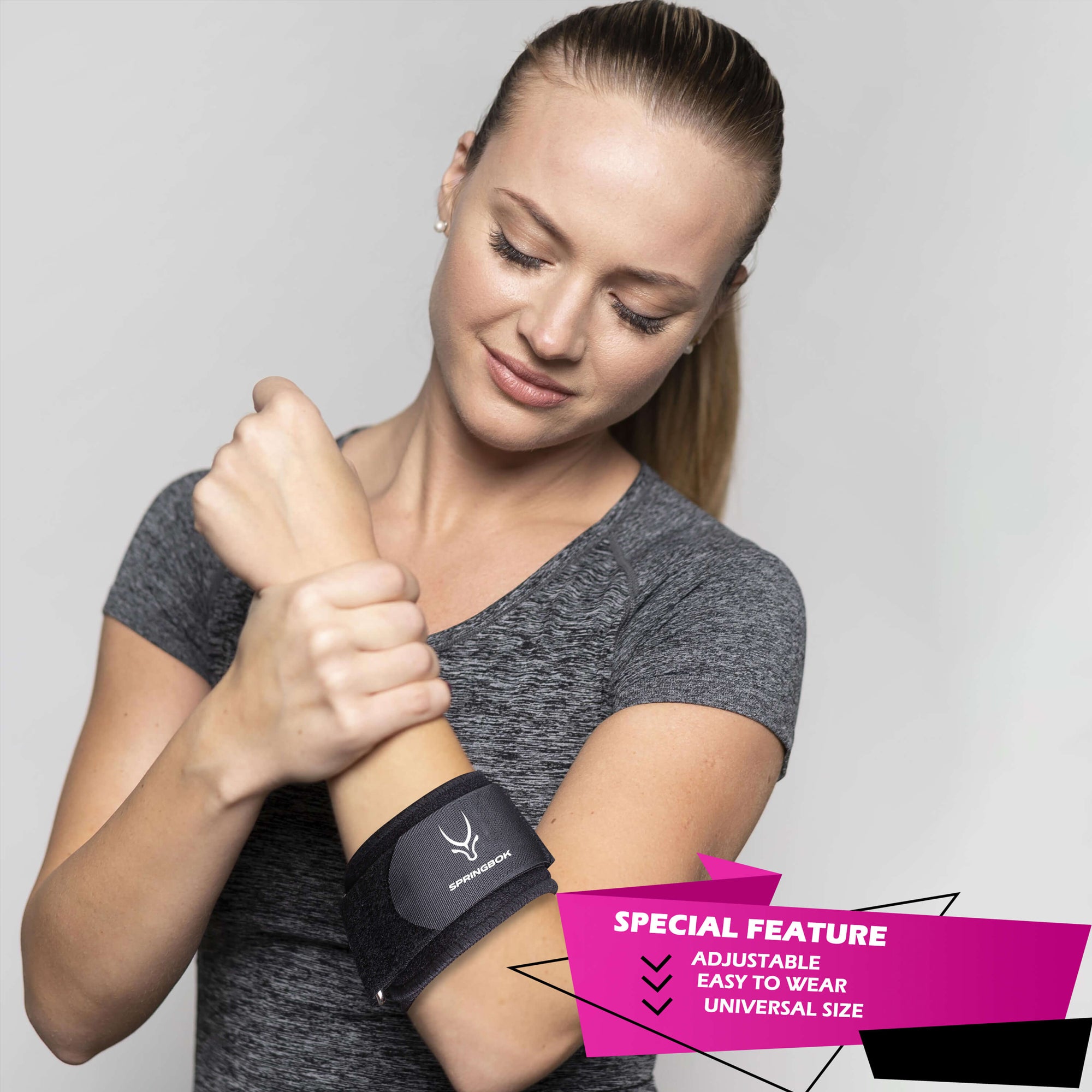 Springbok Tennis Elbow Support Brace for Men and Women - InstaSport