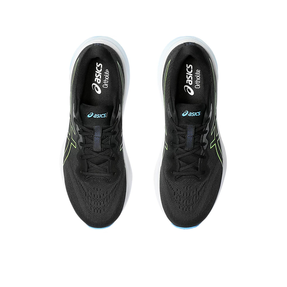 ASICS GEL PULSE 15 MENS' (BLACK/ ELECTRIC LIME) RUNNING SHOES - InstaSport