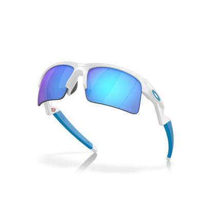 Oakley Capacitor Polished White Prizm Sapphire Sunglass - InstaSport