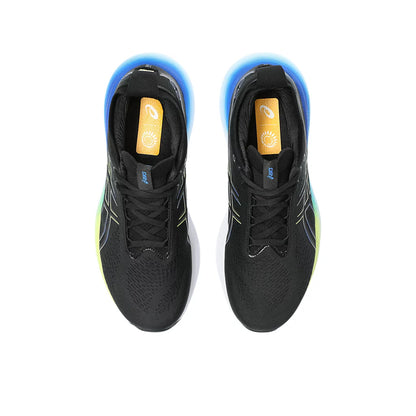 ASICS GEL NIMBUS 25 (W) - (BLACK/ GLOW YELLOW) RUNNING SHOES - InstaSport