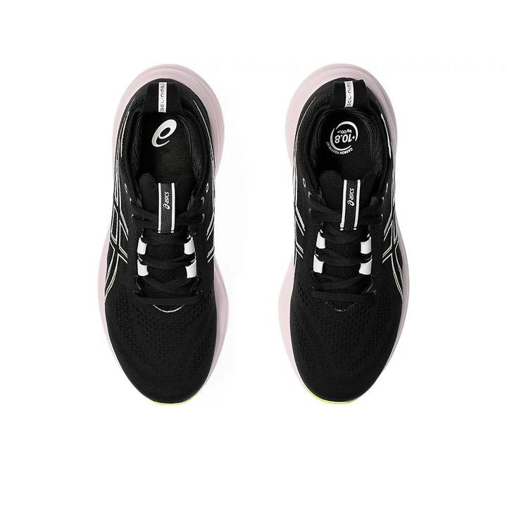 ASICS GEL NIMBUS 26 (M) - (BLACK/ NEON LIME) RUNNING SHOES