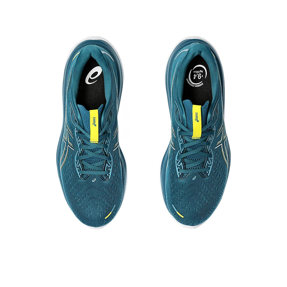 ASICS GEL-CUMULUS 26 MEN'S (EVENING TEAL/ BRIGHT YELLOW) RUNNING SHOES - InstaSport