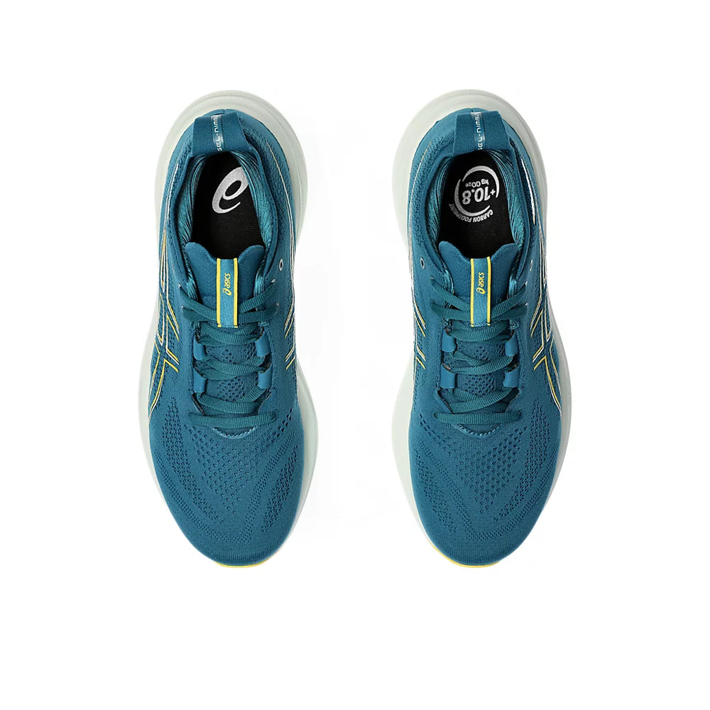 ASICS GEL NIMBUS 26 MEN'S (EVENING TEAL/ LIGHT MUSTARD) RUNNING SHOES - InstaSport