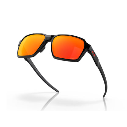 Oakley Parlay Matte Carbon Prizm Ruby Sunglass - InstaSport