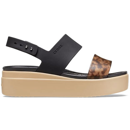 Crocs womens Brooklyn Black/Multi Sandal