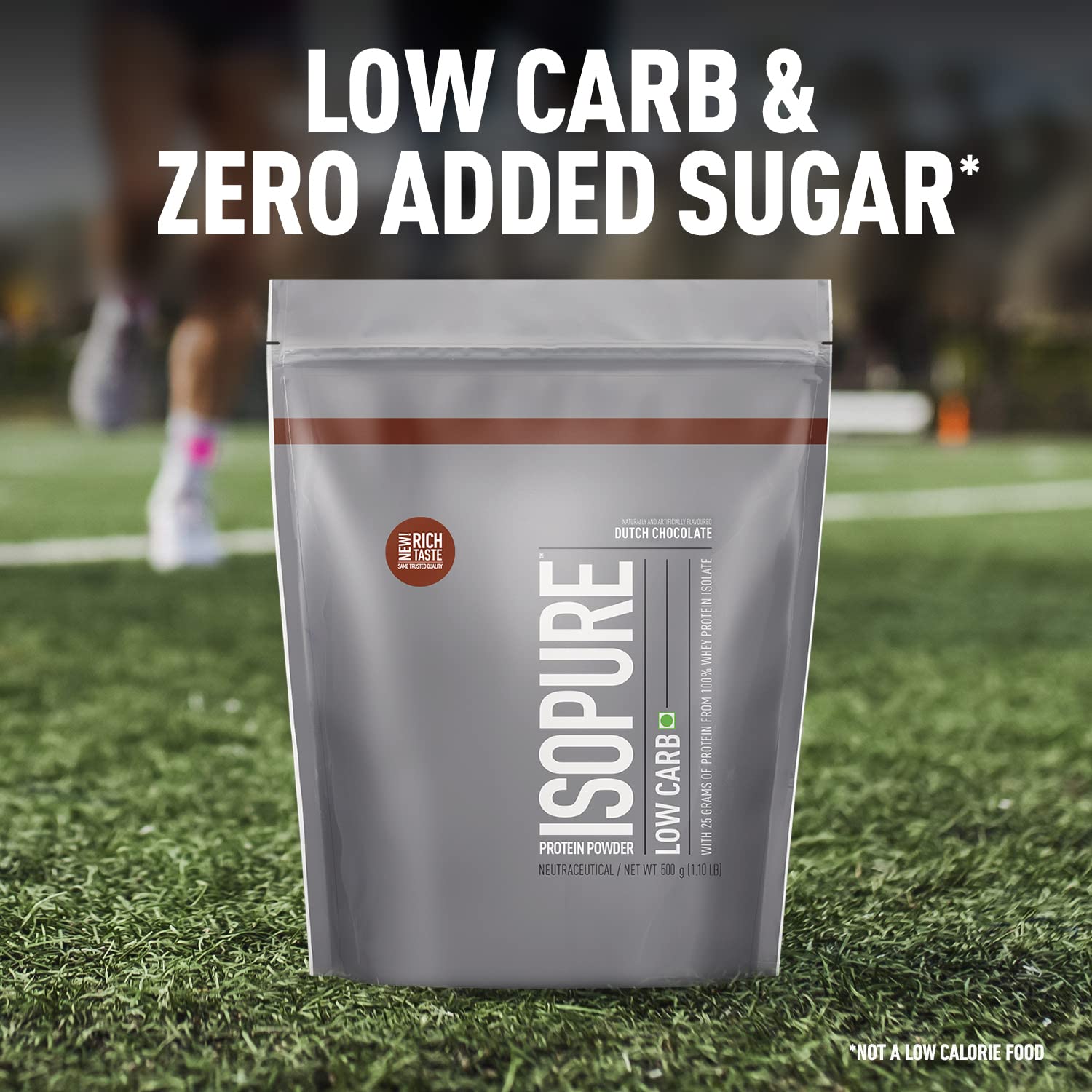 Isopure Low Carb 100% Whey Protein Isolate Powder - 500 gm - Dutch Chocolate - InstaSport