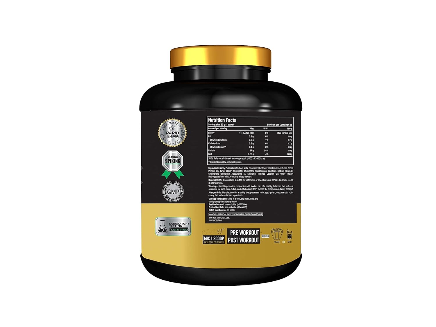 One Science 100% Iso Gold Whey Protein Isolate - (Chocolate Charge) - InstaSport