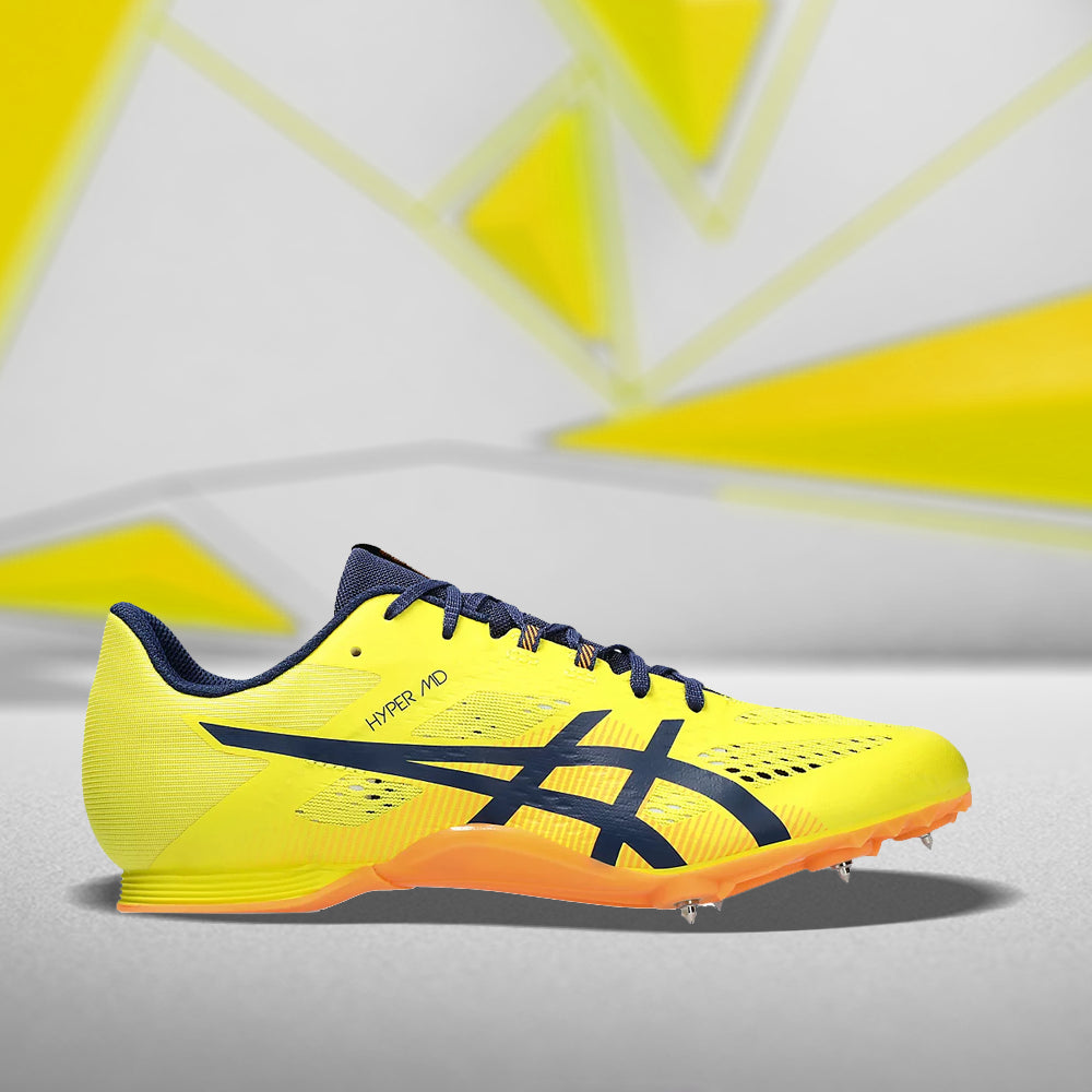 ASICS HYPER MD 8 (M) - (BRIGHT YELLOW/ BLUE EXPANSE) RUNNING SHOES - InstaSport