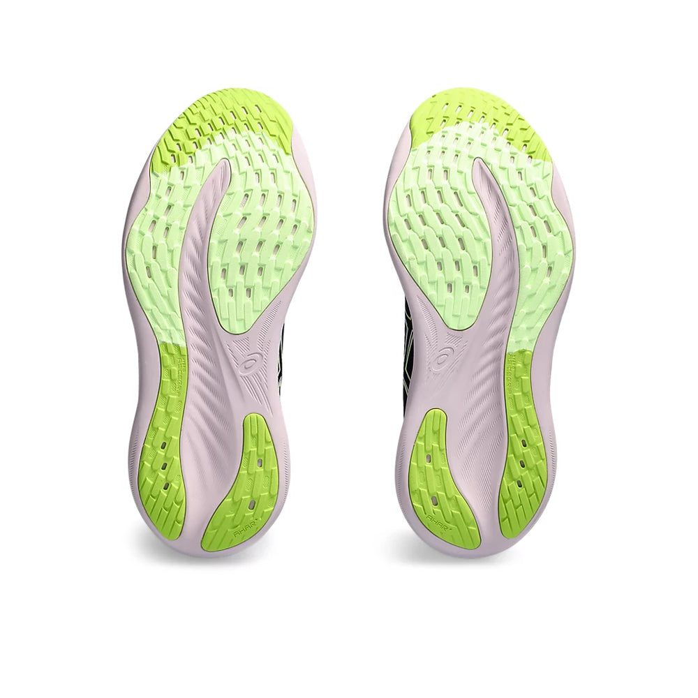 ASICS GEL NIMBUS 26 (M) - (BLACK/ NEON LIME) RUNNING SHOES - InstaSport