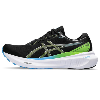 ASICS GEL-KAYANO 30 (M) - (BLACK/ELECTRIC LIME) RUNNING SHOES - InstaSport