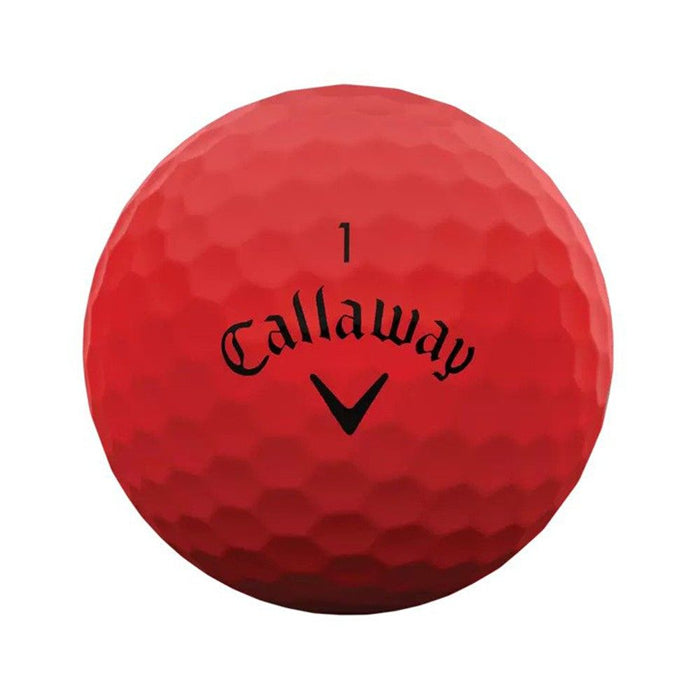 Callaway Super Soft Matte Red Golf Balls - (12 Balls) - InstaSport