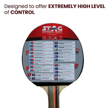 Stag 5 Star Table Tennis Racquet - InstaSport