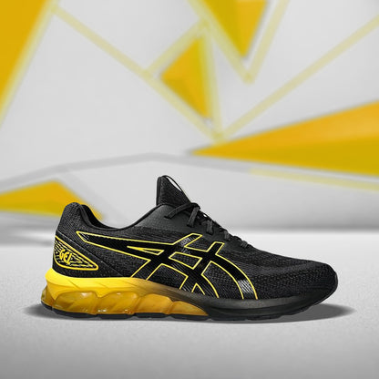 ASICS GEL QUANTUM 128 VII (M) - (BLACK/ SAFFRON) RUNNING SHOES - InstaSport