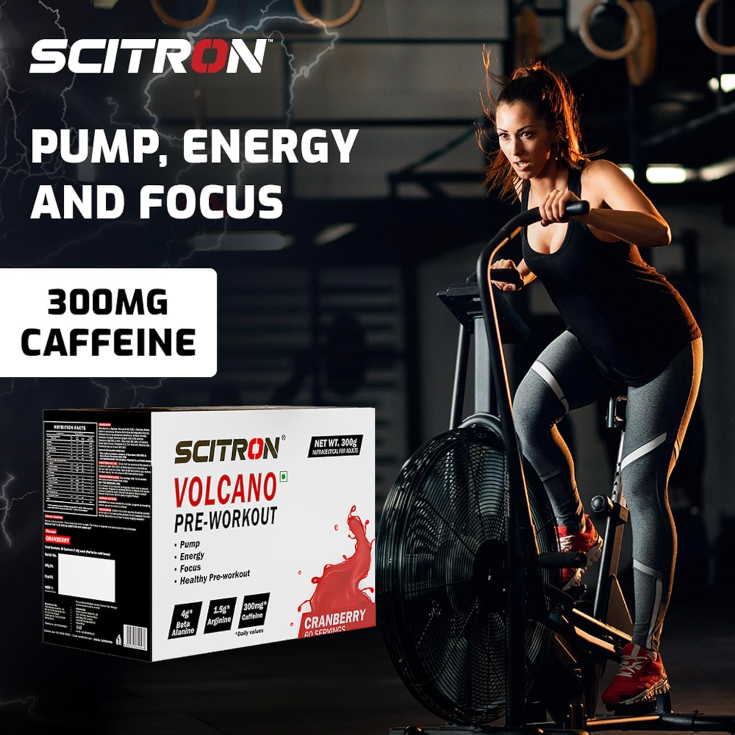 Scitron Volcano Pre-Workout - (Cranberry) - InstaSport