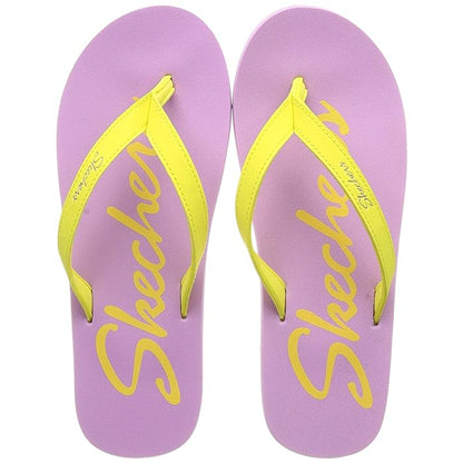 Skechers Women Thong Sandal Purple/Yell Slippers (NOMAST-88888349-PRYL) - InstaSport