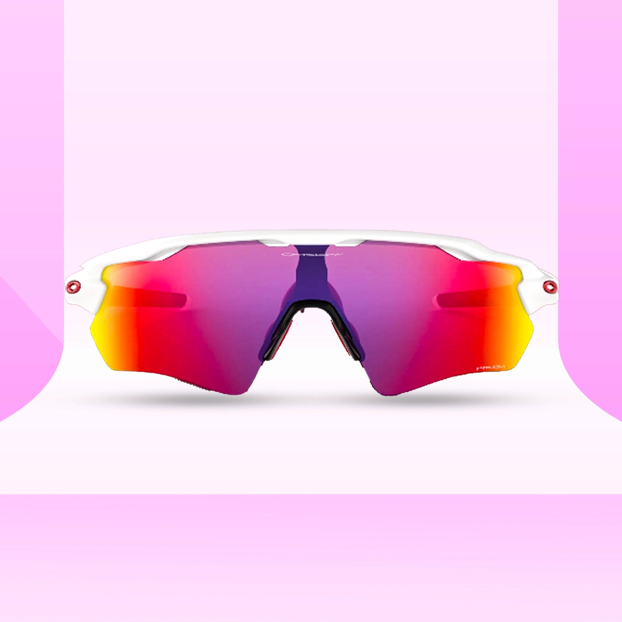 Oakley Radar EV pathed polished white Prizm road Sunglass