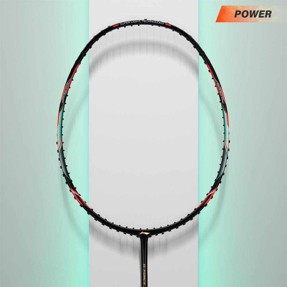 Li-Ning GForce 5900 Superlite Badminton Racket - Black/Cyan/Orange