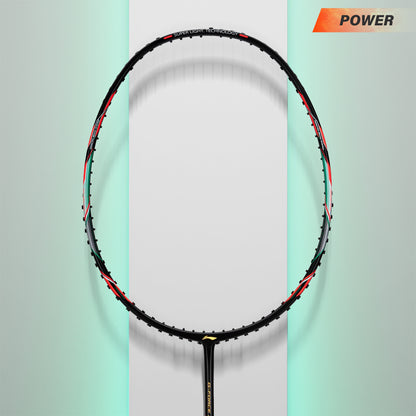 Li-Ning GForce 5900 Superlite Badminton Racket - Black/Cyan/Orange - InstaSport