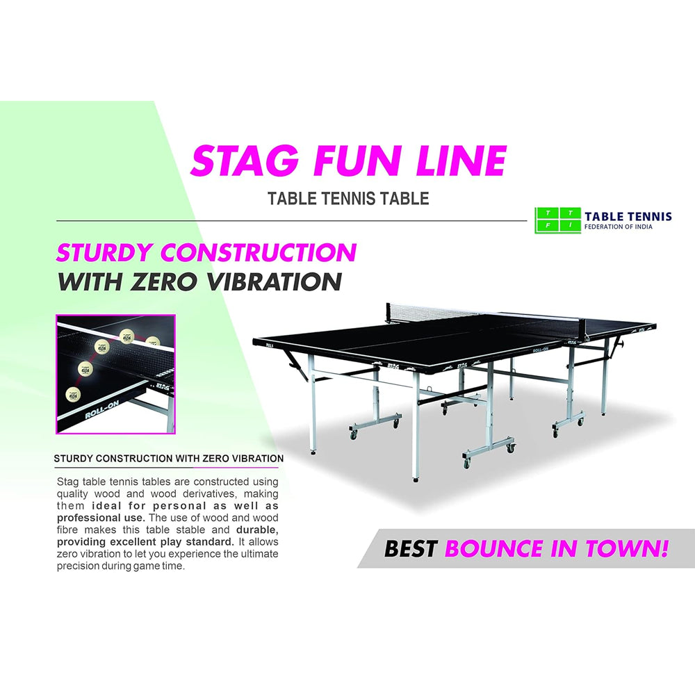 Stag Fun Line Table Tennis Table - InstaSport