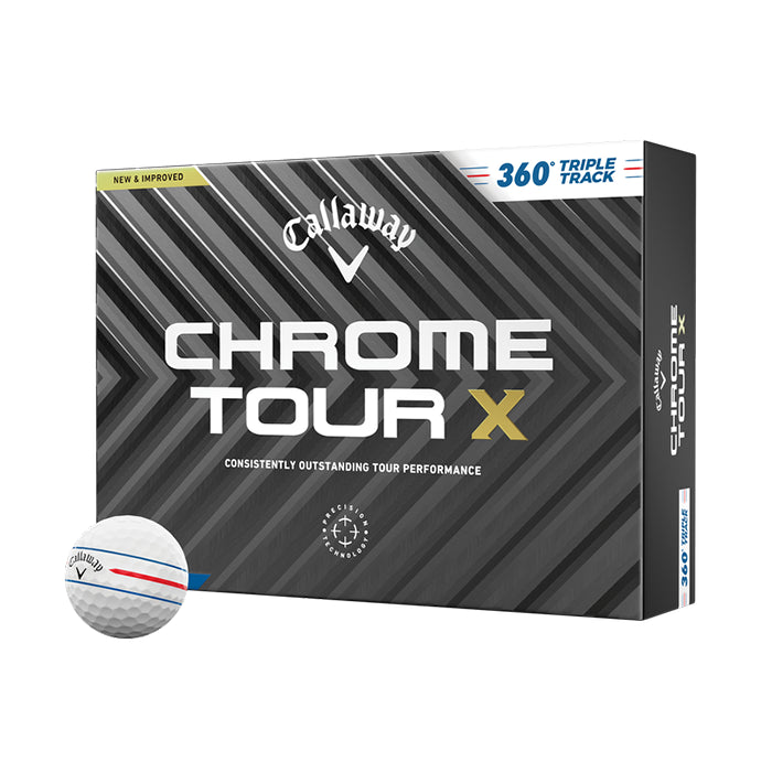 Callaway Tour X 360 Triple Track Golf Balls - (12 Balls) - InstaSport