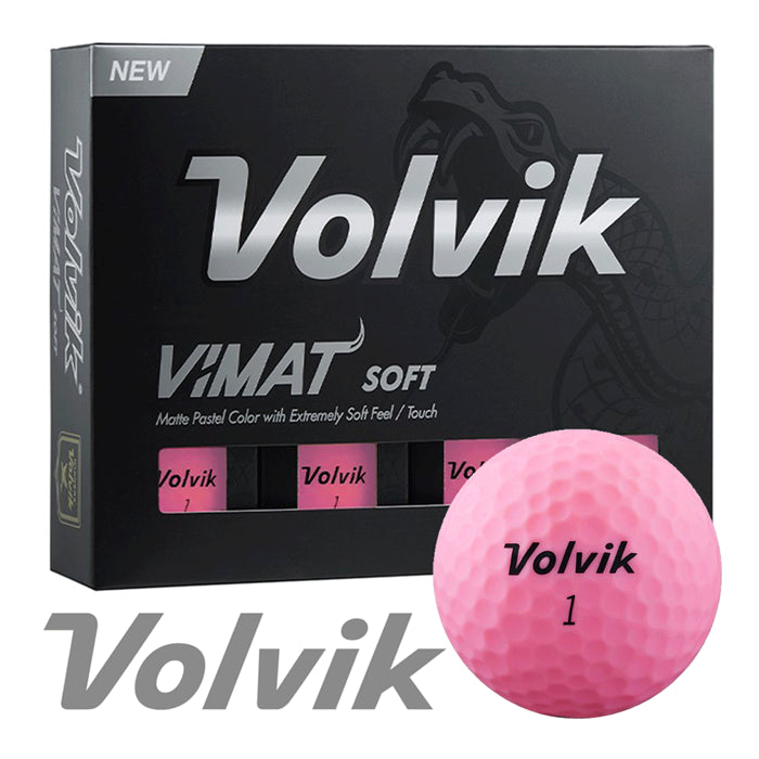 Volvik Vimat Soft Pink Golf Ball