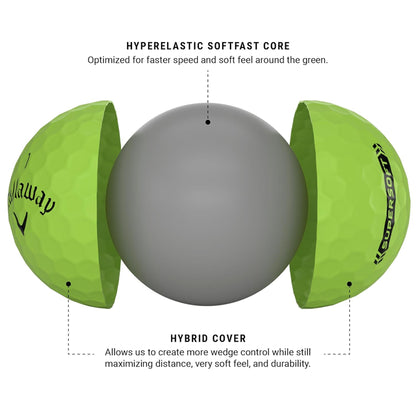 Callaway Super Soft Matte Green Golf Balls - (12 Balls) - InstaSport