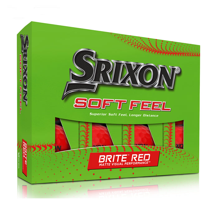 Srixon Soft Feel Brite Red Golf Ball - (12 Balls)