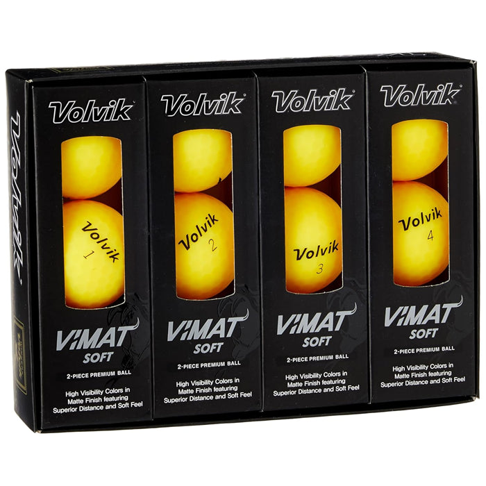 Volvik Vimat Soft Yellow Golf Balls