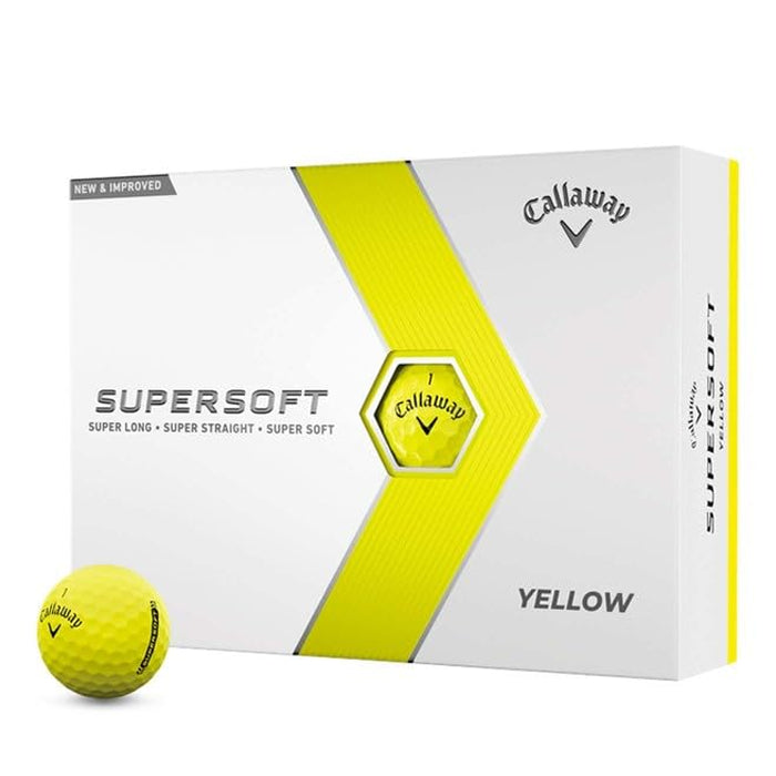 Callaway Super Soft Yellow Golf Balls - (12 Balls)