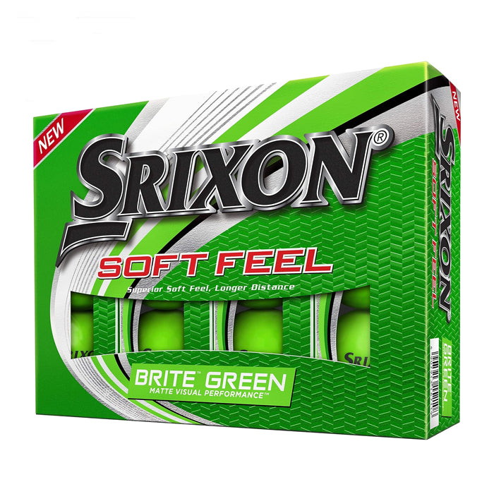 Srixon Soft Feel Brite Green Golf Ball - (12 Balls)