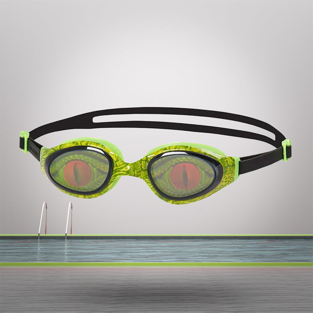 Speedo Unisex Junior Holowonder Smoke- Lens Goggles (Green & Smoke)