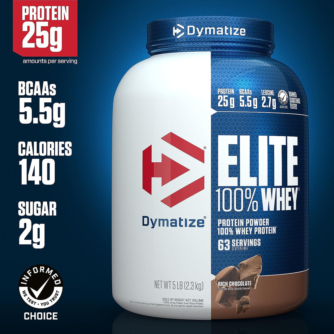 Dymatize  Elite 100% whey Protein - Chocolate - 5 lbs - InstaSport