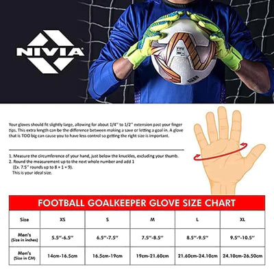 Nivia Air Strike Goalkeeper Gloves - InstaSport