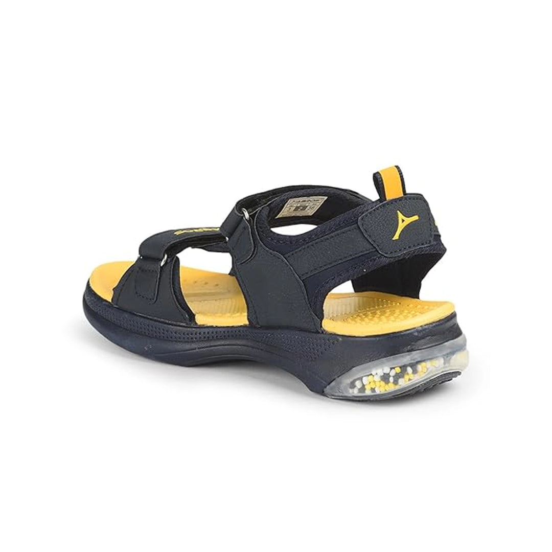 ABROS Boys ASLB0103 Sandal - Navy/Mustard