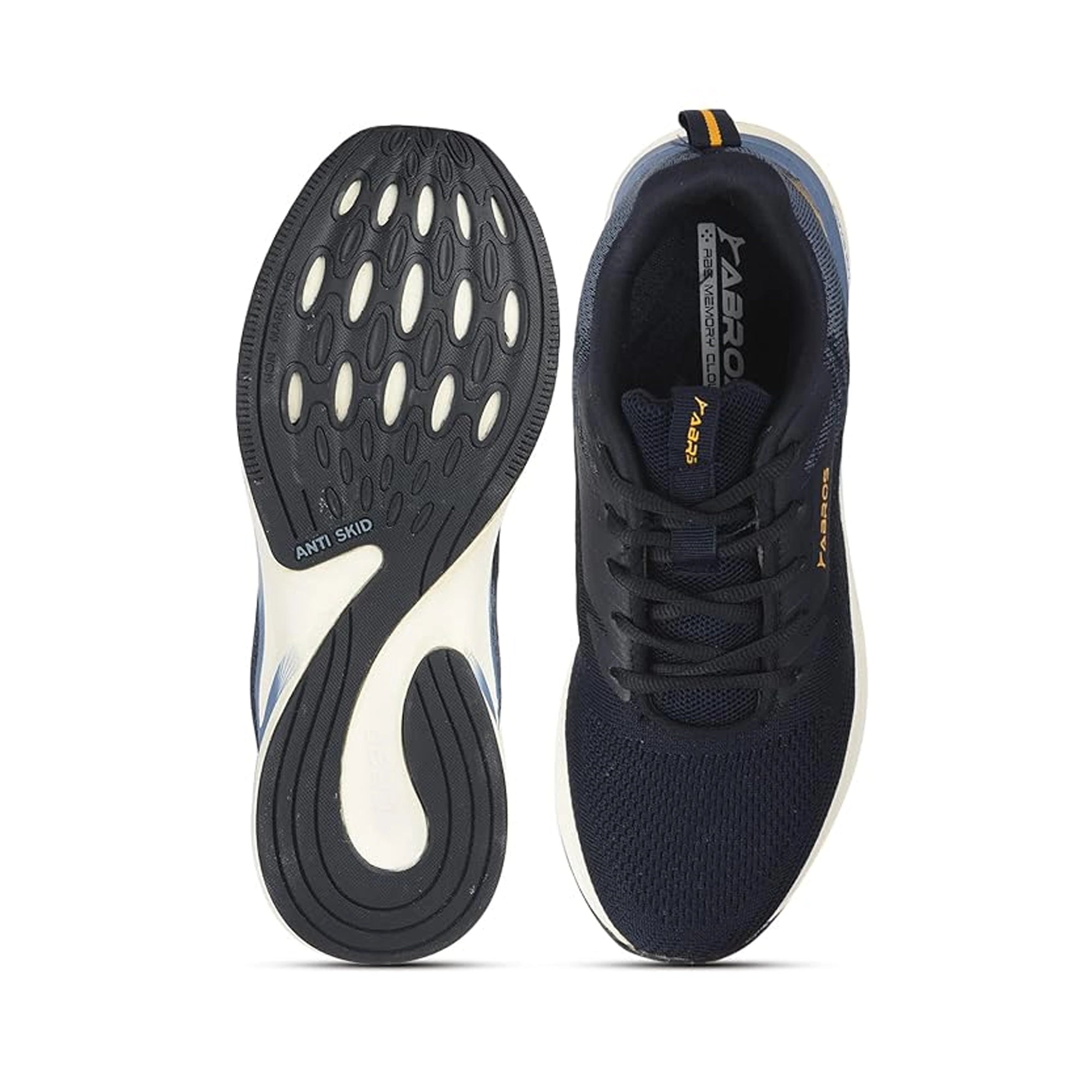 ABROS Men's ASSG1158 Sports Shoes - Navy/R.Slate