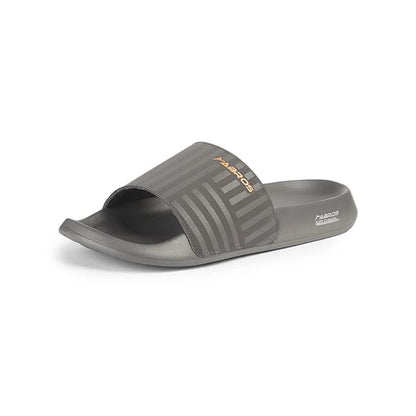 ABROS Men's AWFG7040 Wookee Slipper - Dark Gray/Orange