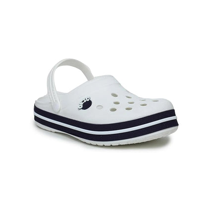 ABROS Men's AZCG0501 Clogs - Off-White/Navy