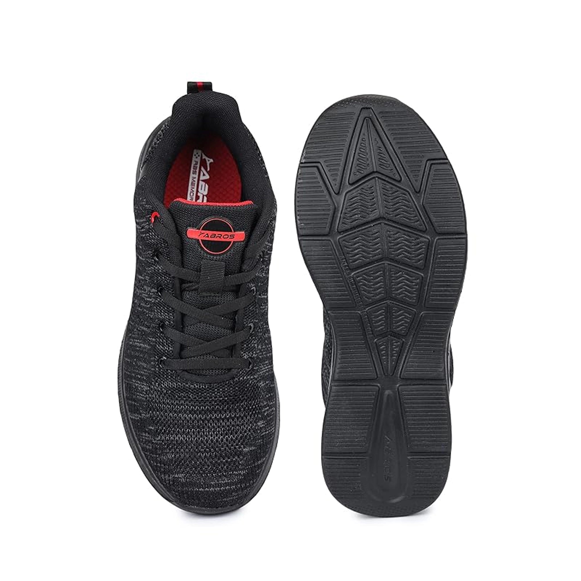 ABROS MAGNITE Mesh Men's Sport Shoes - Black/Red